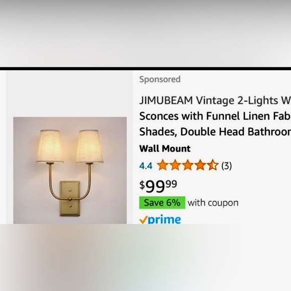 Wall sconce light with shades - Picture 11 of 13